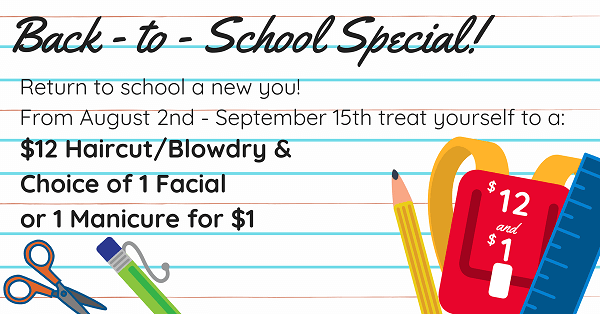 Back to School Salon Special Manicure and Pedicure Special
