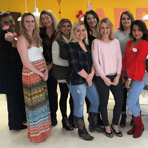 Group of Beauty School Students group photo of students