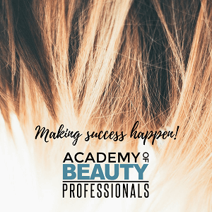 Making Success Happen Text Academy of Beauty Professionals logo